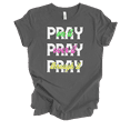 thumbnail image 1 of Trenz Shirt Company Fear Not Pray On It, Pray Over It, Pray Through It Womens Christian Short Sleeve T-shirt-Asphalt-4xl, 1 of 1