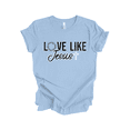 thumbnail image 1 of Trenz Shirt Company Fear Not Women's Christian Graphic T-Shirt - Thorn Crown & Cross, Love Like Jesus Design-Baby Blue-medium, 1 of 1