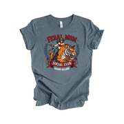 Trenz Shirt Company Feral Moms Social Club Raising Hellions Cute Casual Funny, Mothers Day Gifts For Mom, Heather Slate-4X-Large