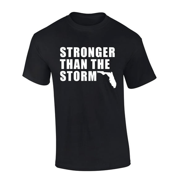 Trenz Shirt Company Florida Stronger Than The Storm Hurricane Milton Short Sleeve T-shirt-Black-medium