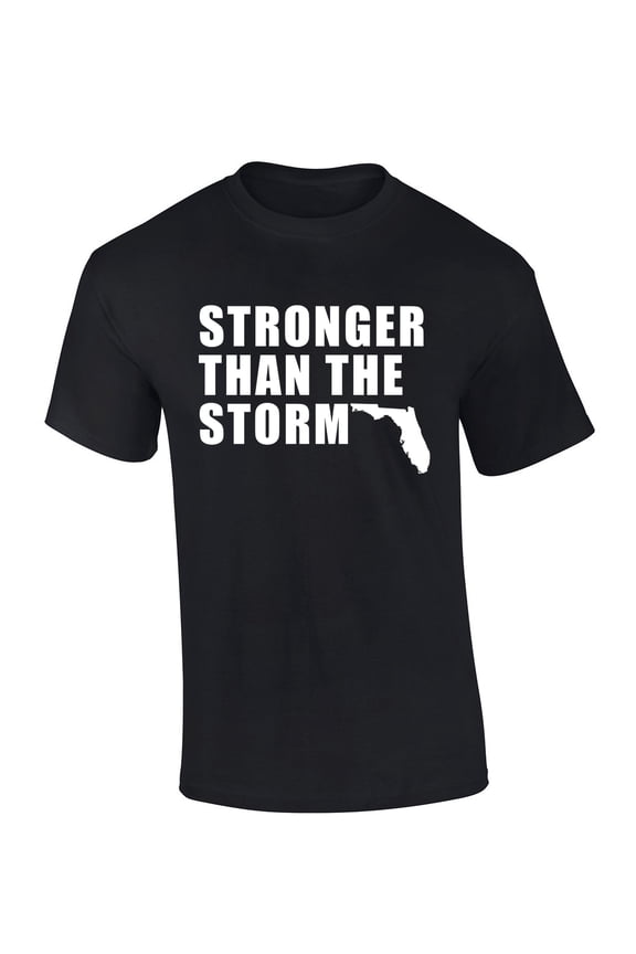 Florida Stronger Than The Storm Hurricane Milton Short Sleeve T-shirt-Black-xl