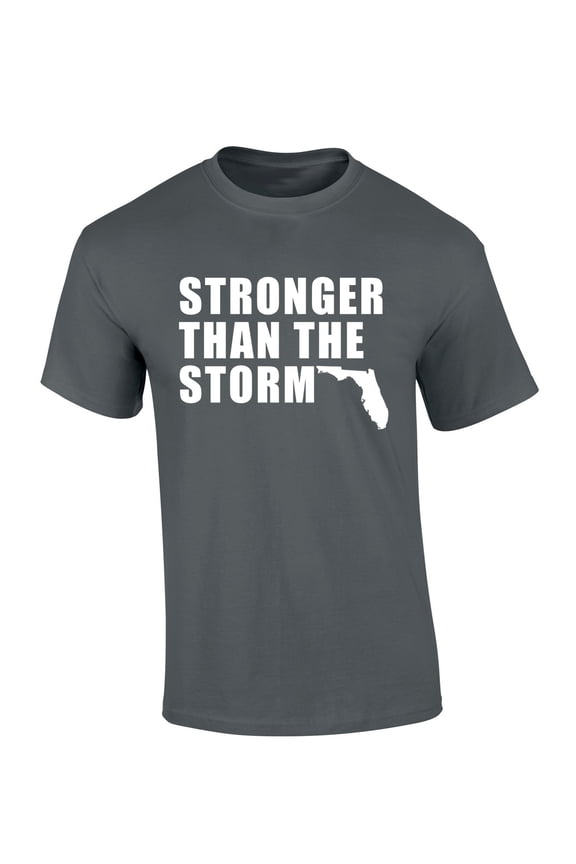 Florida Stronger Than The Storm Hurricane Milton Short Sleeve T-shirt-Charcoal-small