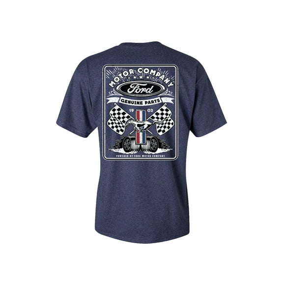 Trenz Shirt Company Ford Motor Company Genuine Parts Classic Short sleeve T-shirt-Navy-Xl