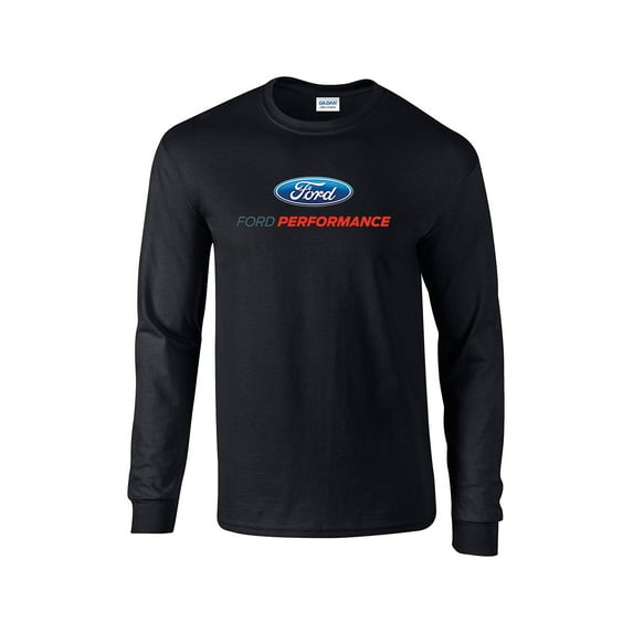 Trenz Shirt Company Ford Performance Long Sleeve Ford Car T-Shirt-Black-XXL