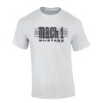 thumbnail image 1 of Trenz Shirt Company Ford Striped Mach 1 Mustang Short Sleeve T-shirt Graphic Tee-White-xxl, 1 of 1