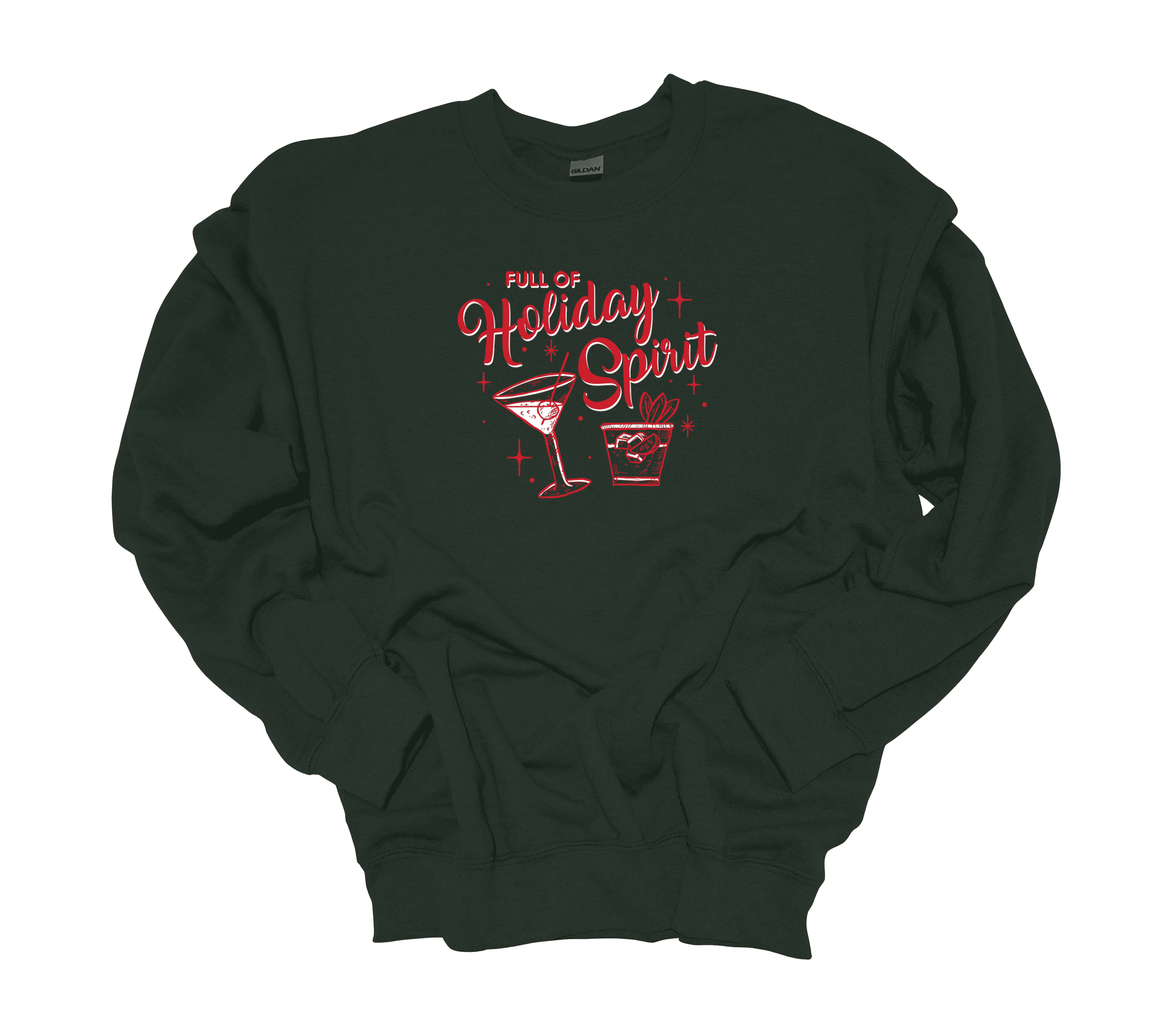 Trenz Shirt Company Full Of Holiday Spirit Christmas Alcoholic 