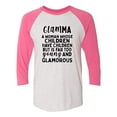thumbnail image 1 of Trenz Shirt Company Funny Glamma Ladies Baseball Tee-Pink-Large, 1 of 4