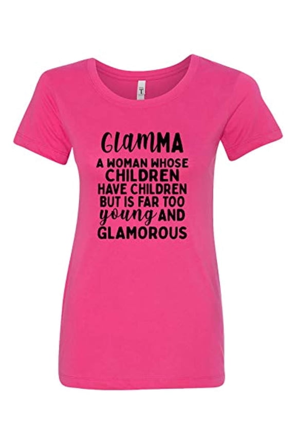 Funny Glamma Women's Tee-Raspberry-Medium