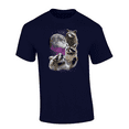 thumbnail image 1 of Trenz Shirt Company Funny Space Galaxy Moon Racoons Short Sleeve Mens Graphic T-Shirt-Navy-4xl, 1 of 1