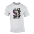 thumbnail image 1 of Trenz Shirt Company Funny Space Galaxy Moon Racoons Short Sleeve Mens Graphic T-Shirt-White-5xl, 1 of 1
