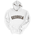 thumbnail image 1 of Trenz Shirt Company Georgia Football UGA Leopard Print Georgia Womens Hoodie-White-xxxl, 1 of 1