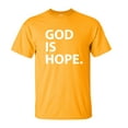 thumbnail image 1 of Trenz Shirt Company God Is Hope Christian Unisex Short Sleeve T-shirt-Gold-Large, 1 of 4