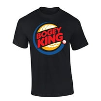 Trenz Shirt Company Golf Bogie King Golfing Short Sleeve T-shirt-Black-medium