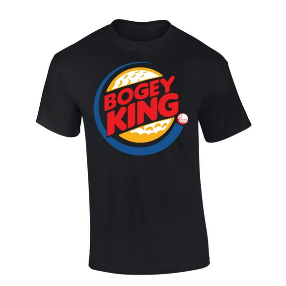Trenz Shirt Company Golf Bogie King Golfing Short Sleeve T-shirt-Black-medium