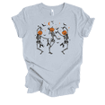 thumbnail image 1 of Trenz Shirt Company Halloween Dancing Skeleton Pumpkin Heads Short Sleeve T-shirt-Light Blue-xxxl, 1 of 1