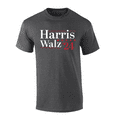 thumbnail image 1 of Trenz Shirt Company Harris Walz '24 Stars Mens Graphic T-Shirt-Heather Grey-small, 1 of 1