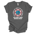thumbnail image 1 of Trenz Shirt Company Hate Won't Make America Great Again Peace Sunflower Womens Graphic T-Shirt-Asphalt-large, 1 of 1