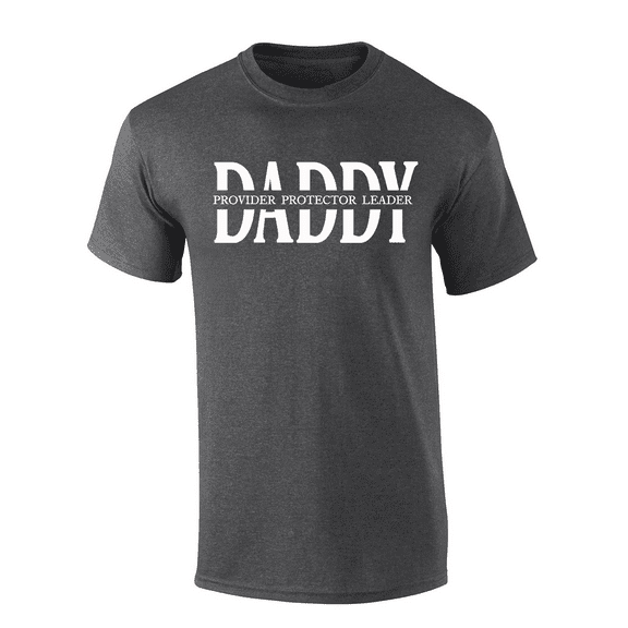 Trenz Shirt Company Heather Grey - Provider Protector Leader Father's Day Tee - Small