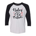 thumbnail image 1 of Trenz Shirt Company Holiday Baby It's Cold Outside Adult Baseball Tee-Black-Medium, 1 of 4