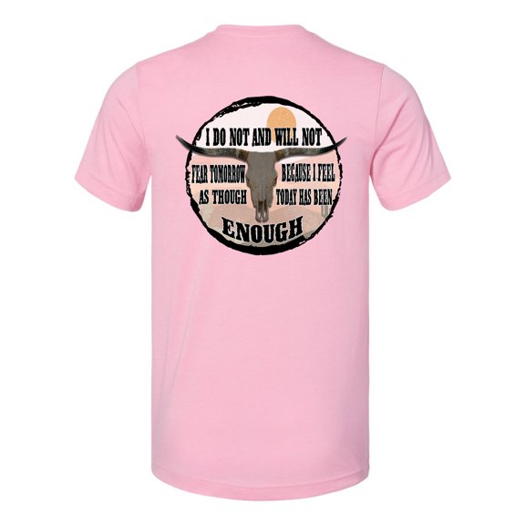 Trenz Shirt Company I Do Not and Will Not Bull Skull Country Singer Inspired Short Sleeve Graphic T-Shirt-Light Pink-3XL