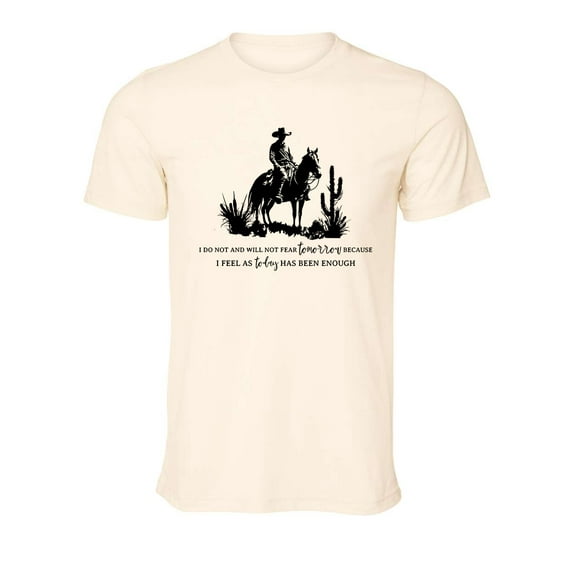 Trenz Shirt Company I Do Not and Will Not Horse Country Singer Inspired Short Sleeve Graphic T-Shirt-Heather Neutral-Large