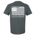 thumbnail image 1 of Trenz Shirt Company I Don't Kneel Unisex Short Sleeve T-shirt-Dark Heather Grey-2XL, 1 of 4