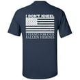 thumbnail image 1 of Trenz Shirt Company I Don't Kneel Unisex Short Sleeve T-shirt-Navy-2XL, 1 of 4
