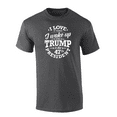 thumbnail image 1 of Trenz Shirt Company I Love When I Wake Up & Trump Is The 47th President Short Sleeve T-shirt Graphic Tee-Heather Grey-5xl, 1 of 1