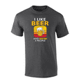 thumbnail image 1 of Trenz Shirt Company I like Beer And Maybe 3 People Mens Funny Short-Sleeve T-Shirt-Heather Grey-6xl, 1 of 1