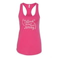 thumbnail image 1 of Trenz Shirt Company Inspirational Different Doesn't Mean Wrong Ladies Racerback Tank-Raspberry-XXL, 1 of 4