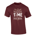 thumbnail image 1 of Trenz Shirt Company It's The Most Wonderful Time For Beer Short Sleeve Mens Graphic T-Shirt-Maroon-xxl, 1 of 1