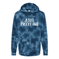 thumbnail image 1 of Trenz Shirt Company Jesus Over Everything Bible Scripture Christian Tie-Dye Hoodie-Navy-xxxl, 1 of 1