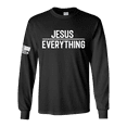 thumbnail image 1 of Trenz Shirt Company Jesus Over Everything Bible Scripture Mens Christian Tee Long-Sleeve T-Shirt-Black-xxl, 1 of 1