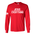 thumbnail image 1 of Trenz Shirt Company Jesus Over Everything Bible Scripture Mens Christian Tee Long-Sleeve T-Shirt-Red-small, 1 of 1