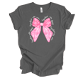 thumbnail image 1 of Trenz Shirt Company Ladies Breast Cancer Awareness Together We Fight Bow Short Sleeve T-Shirt-Asphalt-X-Large, 1 of 1