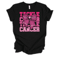 thumbnail image 1 of Trenz Shirt Company Ladies Tackle Breast Cancer Pink Bow Short Sleeve T-Shirt-Black-X-Large, 1 of 1