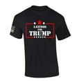 thumbnail image 1 of Trenz Shirt Company Latinos for Trump Short Sleeve T-shirt-Black-X-Large, 1 of 1