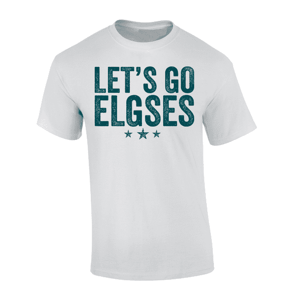 Trenz Shirt Company Let's Go Elgses! Eagles Won The National Football Playoff Short-Sleeve T-shirt-White-large