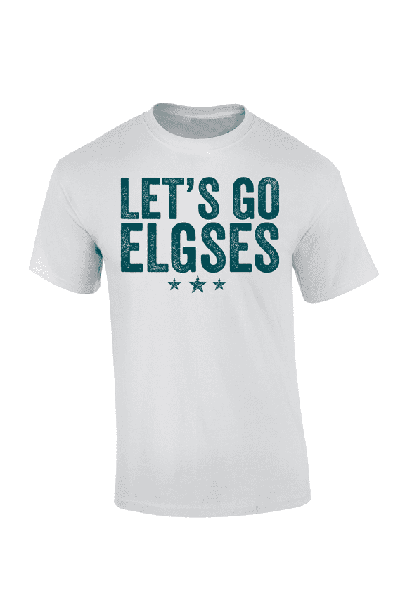 Let's Go Elgses! Eagles Won The National Football Playoff Short-Sleeve T-shirt-White-xxxl