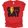 thumbnail image 1 of Trenz Shirt Company Lightning Game Day Softball Womens Short Sleeve T-shirt-Red-X-Large, 1 of 1