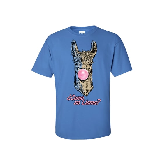 Trenz Shirt Company Llama Gum Short Sleeve T-Shirt shirt-Iris-Xl