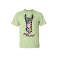 thumbnail image 1 of Trenz Shirt Company Llama Gum Short Sleeve T-Shirt shirt-Pistachio-Medium, 1 of 4