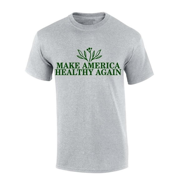 Trenz Shirt Company MAHA Make America Healthy Again Nutrition Plants Vegetables Farm To Table Short Sleeve T-shirt-Sports Grey-small