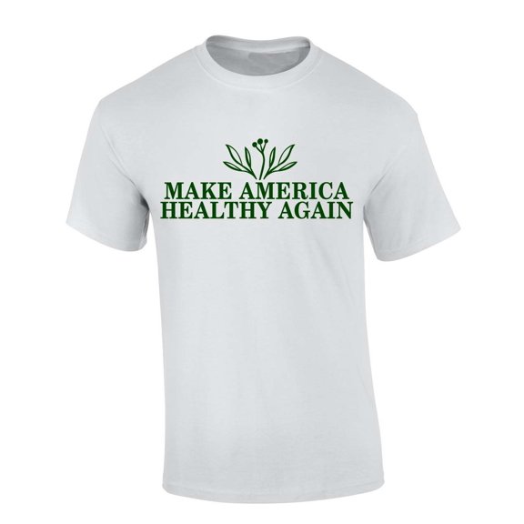 Trenz Shirt Company MAHA Make America Healthy Again Nutrition Plants Vegetables Farm To Table Short Sleeve T-shirt-White-medium