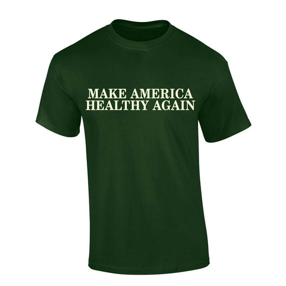Trenz Shirt Company MAHA Make America Healthy Again Nutrition Wellness Farm To Table Short Sleeve T-shirt-Forest Green-small