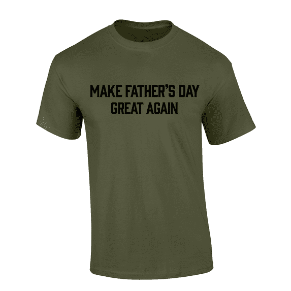 Trenz Shirt Company Make Father's Day Great Again Men’s Graphic T-Shirt Graphic Tee-Military-5xl