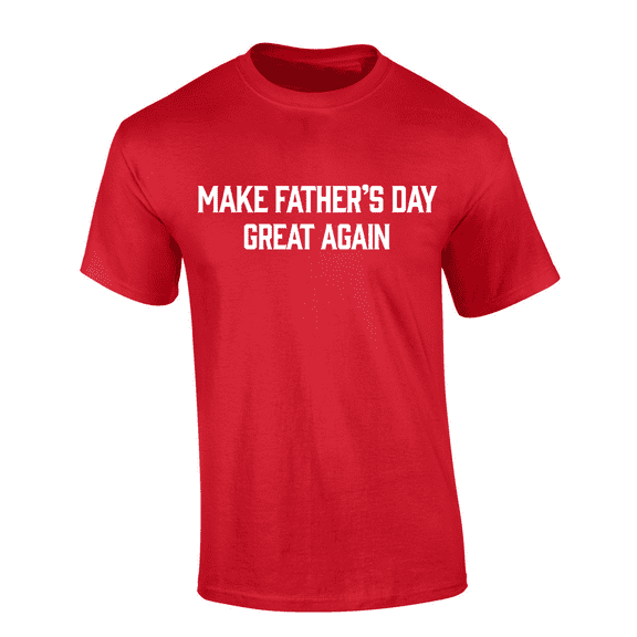 Trenz Shirt Company Make Father's Day Great Again Men’s Graphic T-Shirt Graphic Tee-Red-small