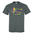 thumbnail image 1 of Trenz Shirt Company Mardi Gras Beads Unisex Short Sleeve T-shirt-Dark Heather Grey-X-Large, 1 of 4