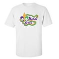 thumbnail image 1 of Trenz Shirt Company Mardi Gras Beads Unisex Short Sleeve T-shirt-White-2XL, 1 of 4