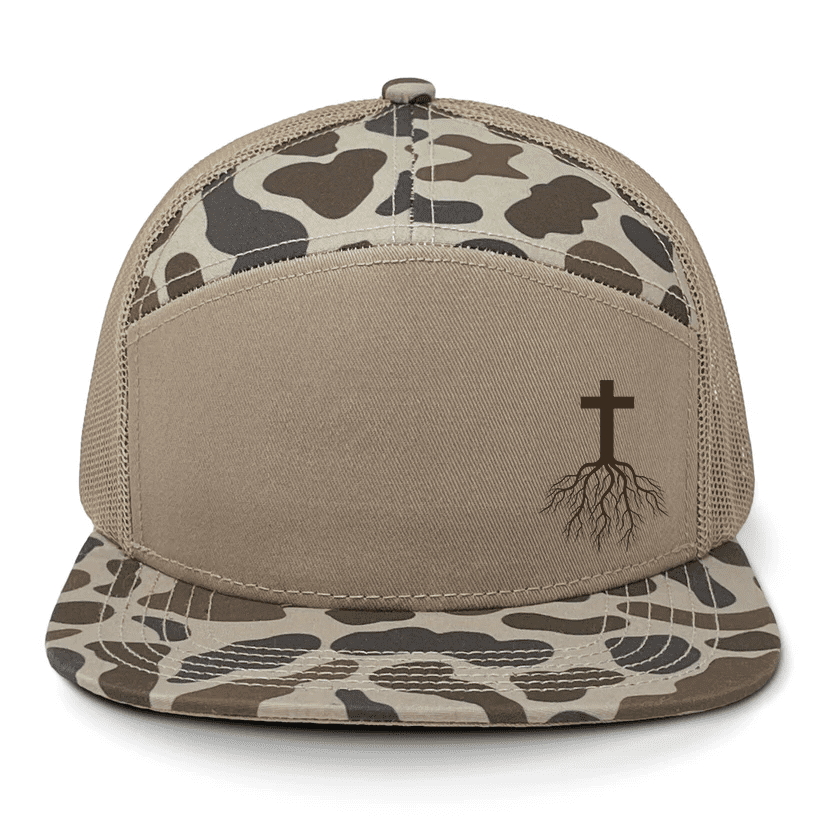 Trenz Shirt Company Men's 7-Panel Christian Cross Roots Jesus Christ ...